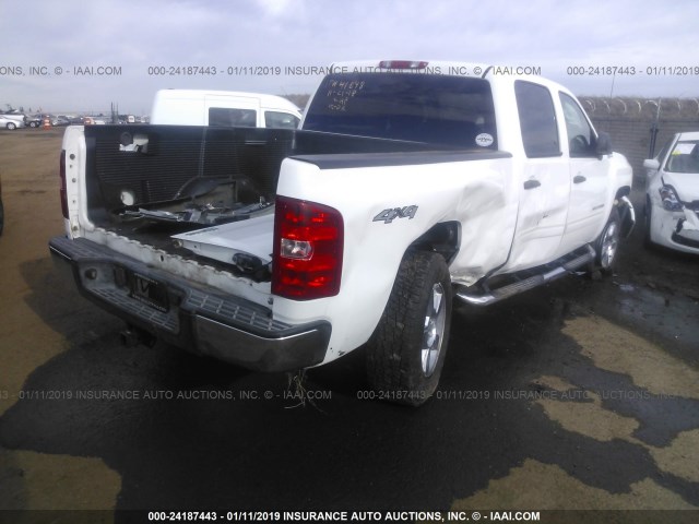 3GCXKUEJ3AG128800 - 2010 CHEVROLET SILVERADO K1500 HYBRID WHITE photo 4