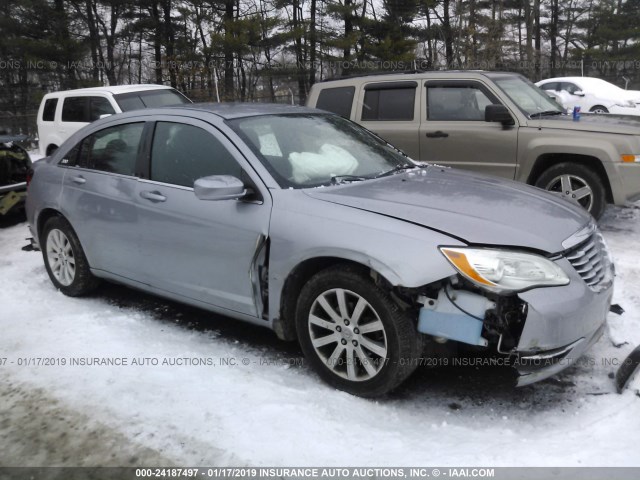 1C3CCBBB4DN754644 - 2013 CHRYSLER 200 TOURING SILVER photo 1