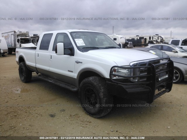 1FTWW31P45EC24159 - 2005 FORD F350 SRW SUPER DUTY WHITE photo 1