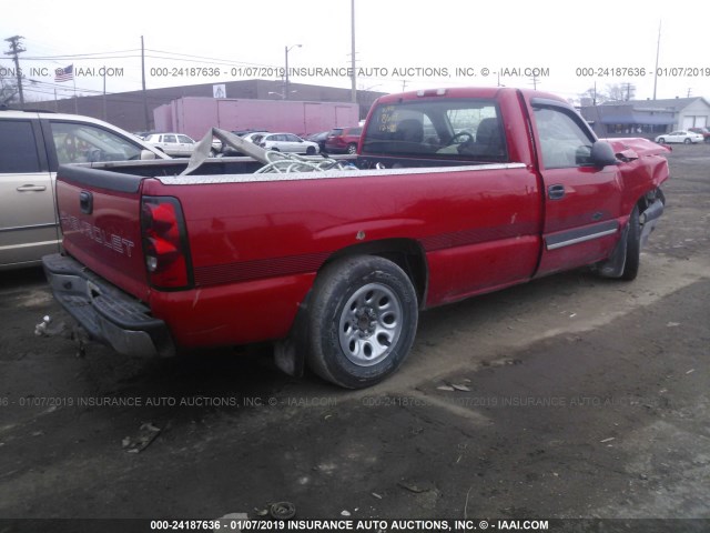 3GCEC14X46G168609 - 2006 CHEVROLET SILVERADO C1500 RED photo 4