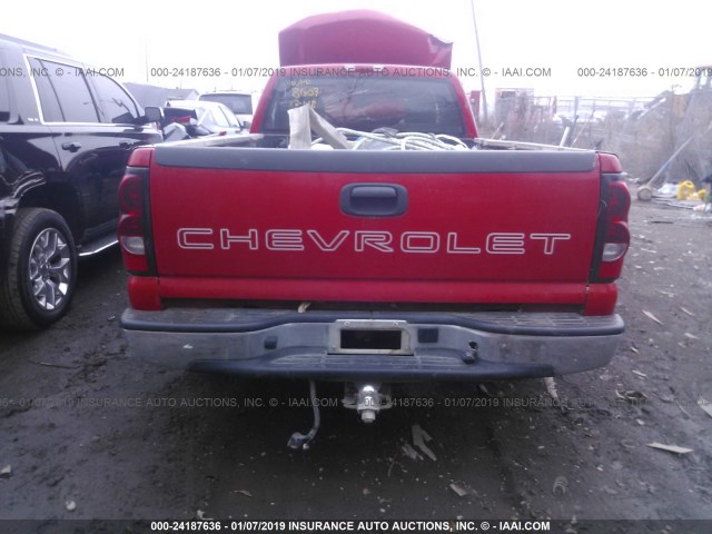 3GCEC14X46G168609 - 2006 CHEVROLET SILVERADO C1500 RED photo 8