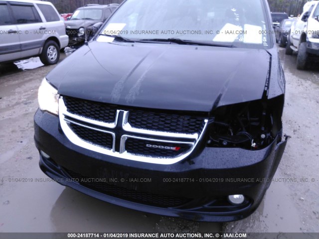 2C4RDGCG9HR847727 - 2017 DODGE GRAND CARAVAN SXT BLACK photo 6