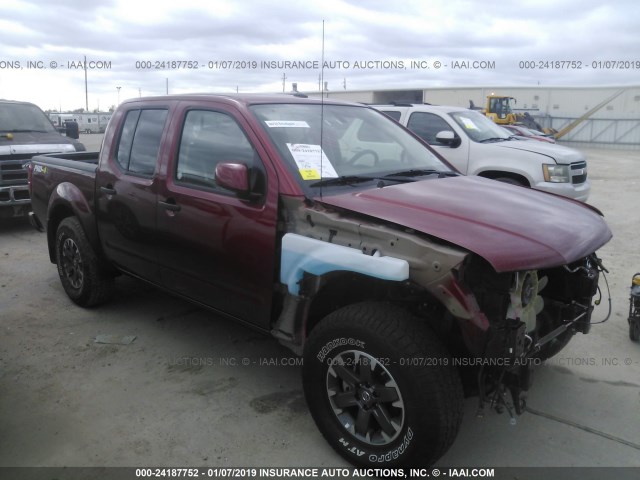 1N6AD0EV8KN710019 - 2019 NISSAN FRONTIER SV/SL/PRO-4X BURGUNDY photo 1