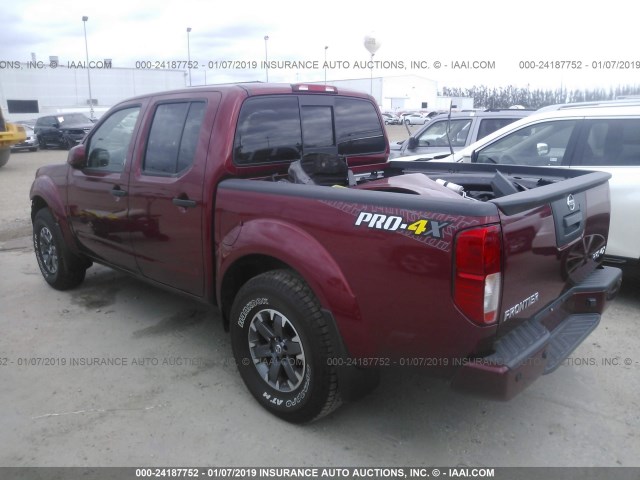 1N6AD0EV8KN710019 - 2019 NISSAN FRONTIER SV/SL/PRO-4X BURGUNDY photo 3