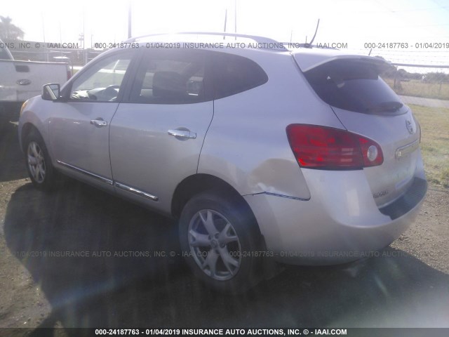 JN8AS5MT3BW151063 - 2011 NISSAN ROGUE S/SV/KROM GRAY photo 3