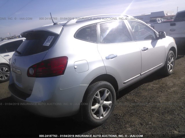 JN8AS5MT3BW151063 - 2011 NISSAN ROGUE S/SV/KROM GRAY photo 4