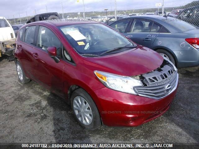 3N1CE2CP3FL392411 - 2015 NISSAN VERSA NOTE S/S PLUS/SV/SL/SR RED photo 1