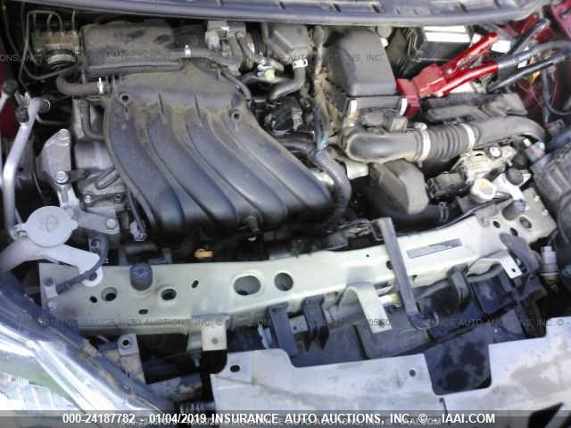 3N1CE2CP3FL392411 - 2015 NISSAN VERSA NOTE S/S PLUS/SV/SL/SR RED photo 10
