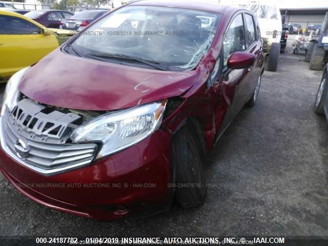3N1CE2CP3FL392411 - 2015 NISSAN VERSA NOTE S/S PLUS/SV/SL/SR RED photo 2