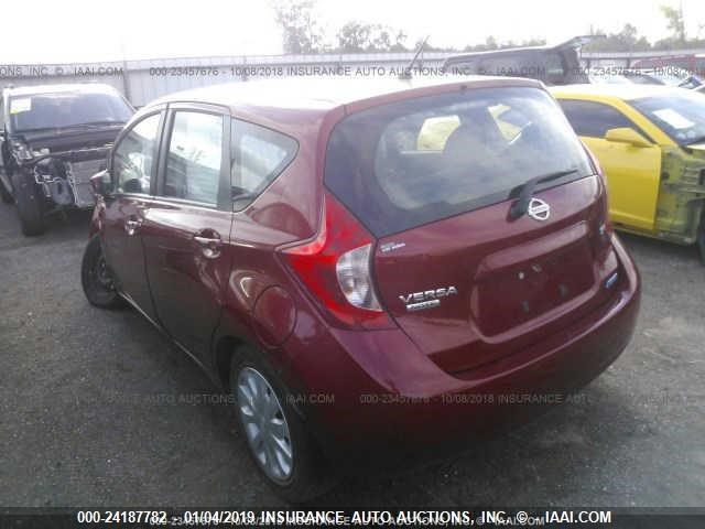 3N1CE2CP3FL392411 - 2015 NISSAN VERSA NOTE S/S PLUS/SV/SL/SR RED photo 3