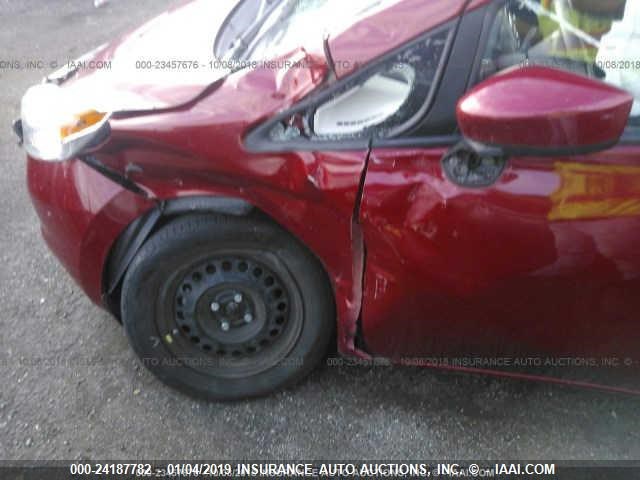 3N1CE2CP3FL392411 - 2015 NISSAN VERSA NOTE S/S PLUS/SV/SL/SR RED photo 6