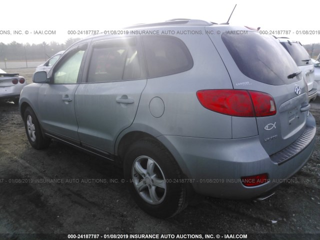 5NMSG13D57H104602 - 2007 HYUNDAI SANTA FE GLS GRAY photo 3