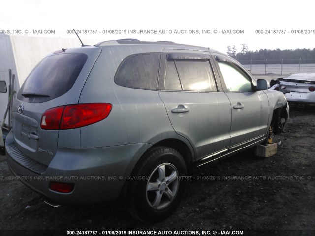 5NMSG13D57H104602 - 2007 HYUNDAI SANTA FE GLS GRAY photo 4