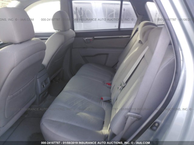 5NMSG13D57H104602 - 2007 HYUNDAI SANTA FE GLS GRAY photo 8