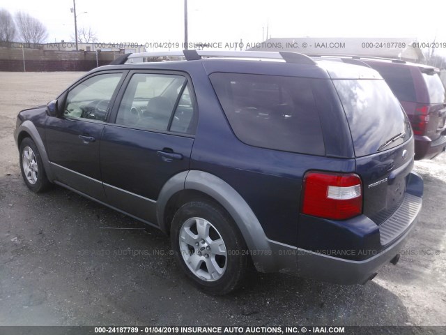 1FMZK02186GA16482 - 2006 FORD FREESTYLE SEL BLUE photo 3