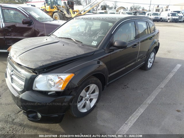 1C3CDWDA8CD513750 - 2012 DODGE CALIBER SXT BLACK photo 2