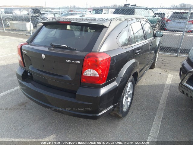 1C3CDWDA8CD513750 - 2012 DODGE CALIBER SXT BLACK photo 4