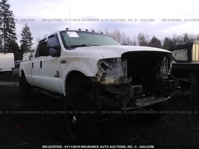 1FTWW31PX5EC83734 - 2005 FORD F350 SRW SUPER DUTY WHITE photo 1