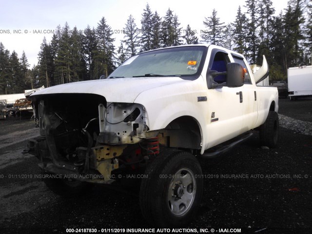 1FTWW31PX5EC83734 - 2005 FORD F350 SRW SUPER DUTY WHITE photo 2