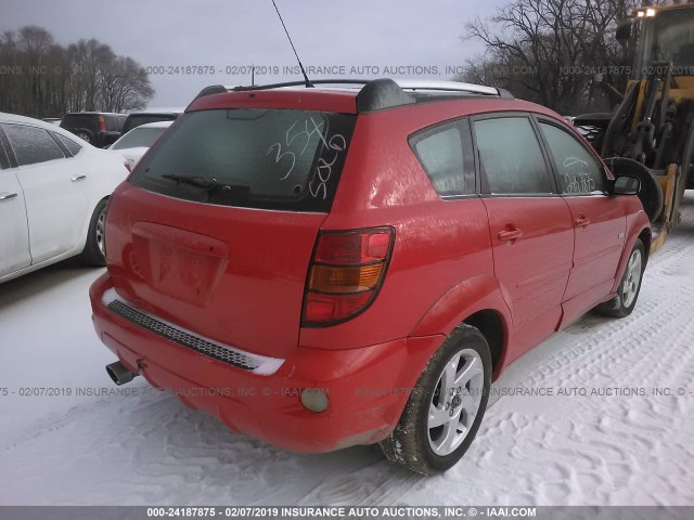 5Y2SL64844Z456510 - 2004 PONTIAC VIBE RED photo 4