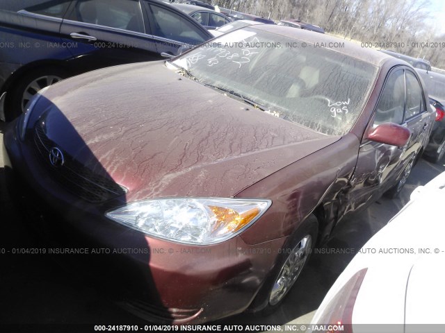 4T1BE32KX3U130225 - 2003 TOYOTA CAMRY LE/XLE/SE MAROON photo 2