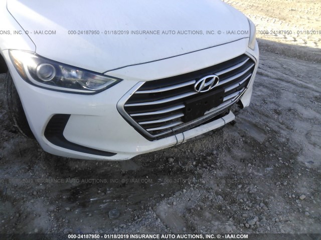 5NPD84LF3JH312500 - 2018 HYUNDAI ELANTRA SEL/VALUE/LIMITED WHITE photo 6