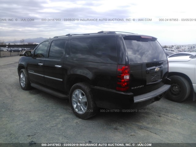 1GNFC36069R277309 - 2009 CHEVROLET SUBURBAN BLACK photo 3