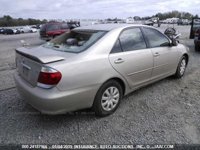 4T1BE32K05U559361 - 2005 TOYOTA CAMRY LE/XLE/SE SILVER photo 4