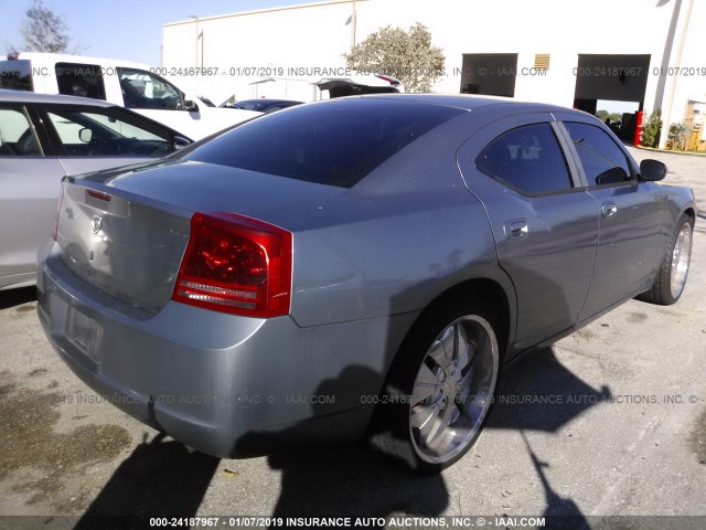 2B3KA43R37H717149 - 2007 DODGE CHARGER SE/SXT SILVER photo 4