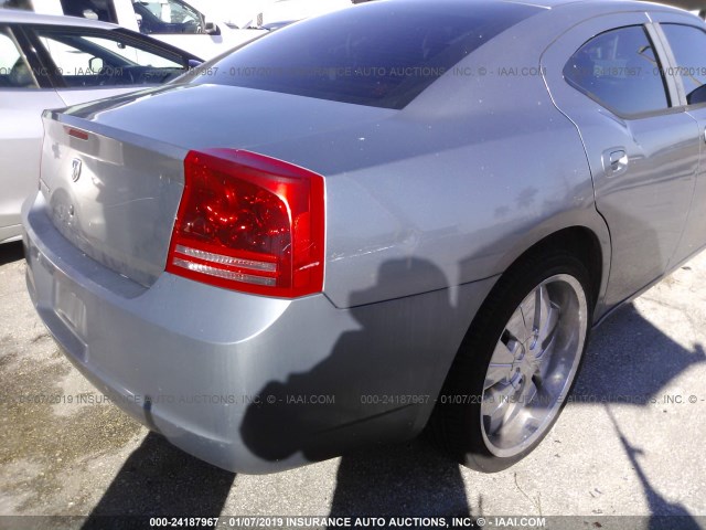 2B3KA43R37H717149 - 2007 DODGE CHARGER SE/SXT SILVER photo 6