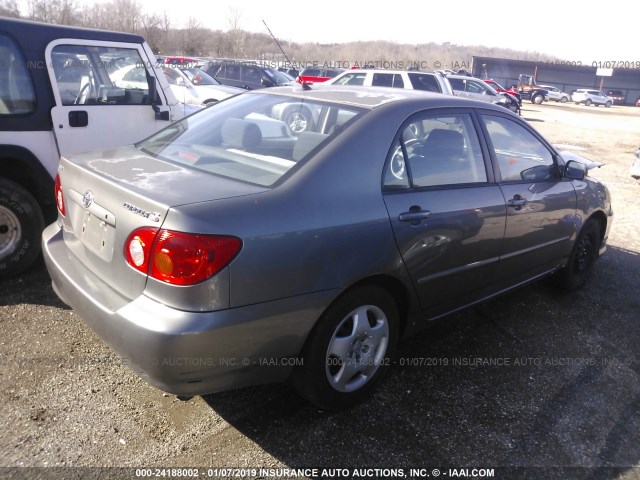 1NXBR32E84Z238438 - 2004 TOYOTA COROLLA CE/LE/S GRAY photo 4