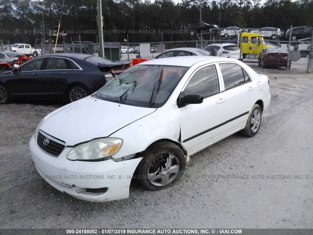 1NXBR32E46Z592153 - 2006 TOYOTA COROLLA WHITE photo 2