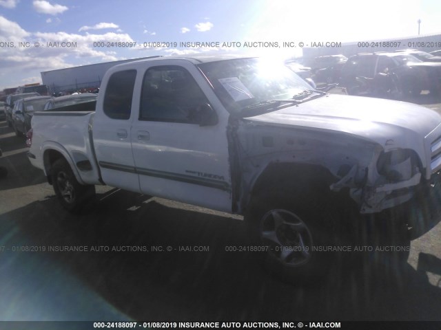 5TBBT441X4S446811 - 2004 TOYOTA TUNDRA ACCESS CAB SR5 WHITE photo 1