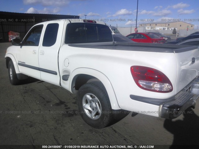 5TBBT441X4S446811 - 2004 TOYOTA TUNDRA ACCESS CAB SR5 WHITE photo 3