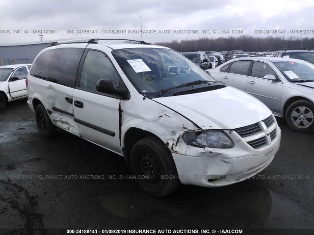 1D4GP24R45B172108 - 2005 DODGE GRAND CARAVAN SE WHITE photo 1