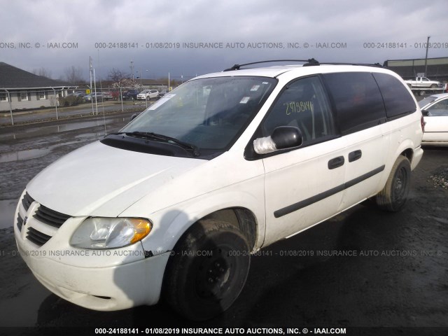 1D4GP24R45B172108 - 2005 DODGE GRAND CARAVAN SE WHITE photo 2