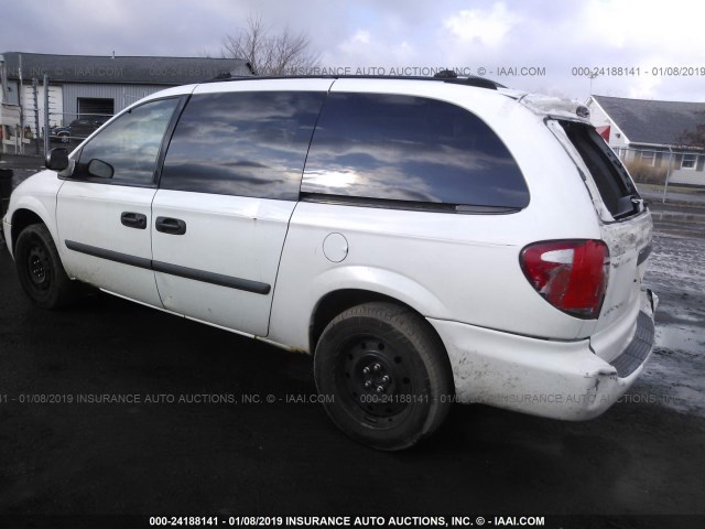 1D4GP24R45B172108 - 2005 DODGE GRAND CARAVAN SE WHITE photo 3