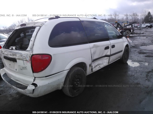 1D4GP24R45B172108 - 2005 DODGE GRAND CARAVAN SE WHITE photo 4