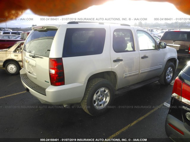 1GNUKAE07AR133451 - 2010 CHEVROLET TAHOE K1500 LS BEIGE photo 4