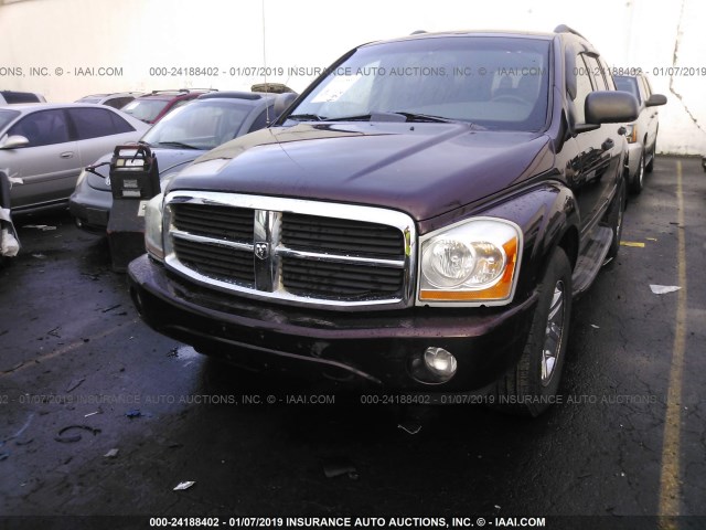 1D4HB58D65F574515 - 2005 DODGE DURANGO LIMITED PURPLE photo 6