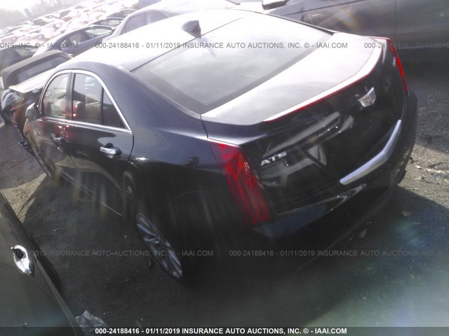 1G6AA5RX9H0175330 - 2017 CADILLAC ATS BLACK photo 3