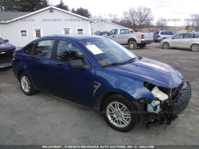 1FAHP35N68W122610 - 2008 FORD FOCUS SE/SEL/SES BLUE photo 1