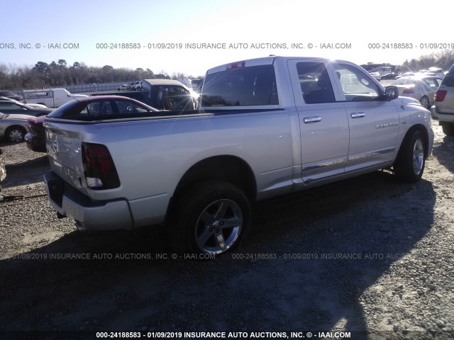 1C6RD6FT5CS211808 - 2012 DODGE RAM 1500 ST SILVER photo 4