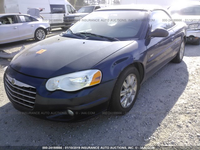 1C3EL55R15N548556 - 2005 CHRYSLER SEBRING TOURING BLUE photo 2