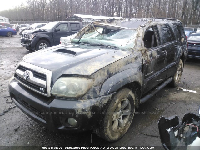 JTEBT14R368032591 - 2006 TOYOTA 4RUNNER SR5/SPORT BLACK photo 2