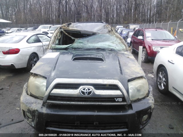 JTEBT14R368032591 - 2006 TOYOTA 4RUNNER SR5/SPORT BLACK photo 6