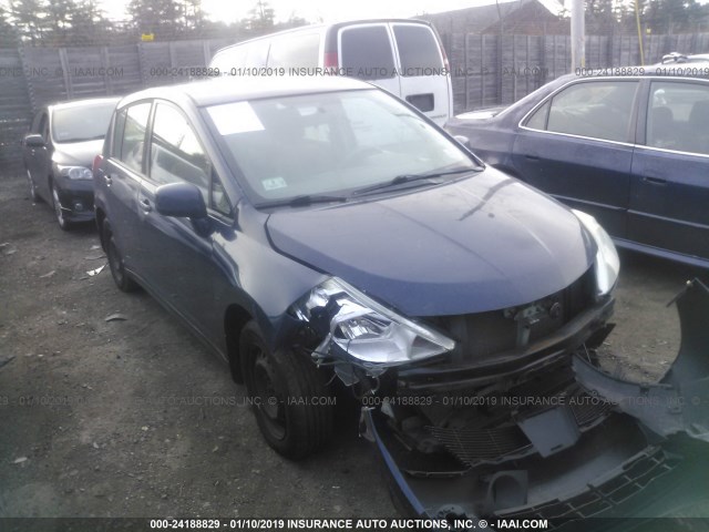 3N1BC13E48L433626 - 2008 NISSAN VERSA S/SL BLUE photo 1