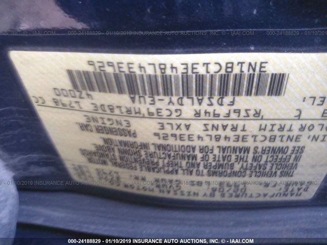 3N1BC13E48L433626 - 2008 NISSAN VERSA S/SL BLUE photo 9