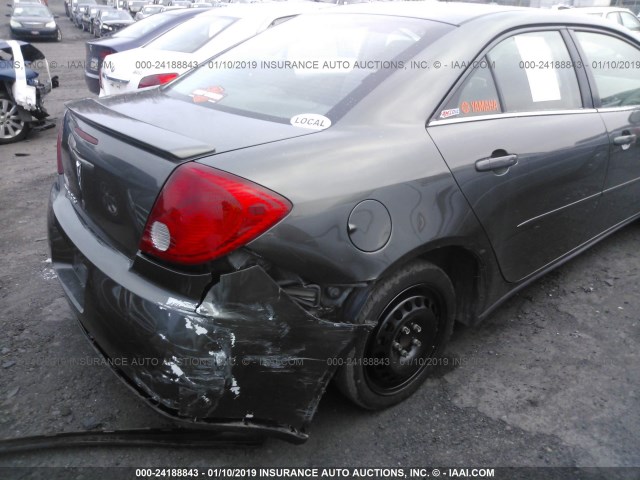 1G2ZG58B574203446 - 2007 PONTIAC G6 SE GRAY photo 6