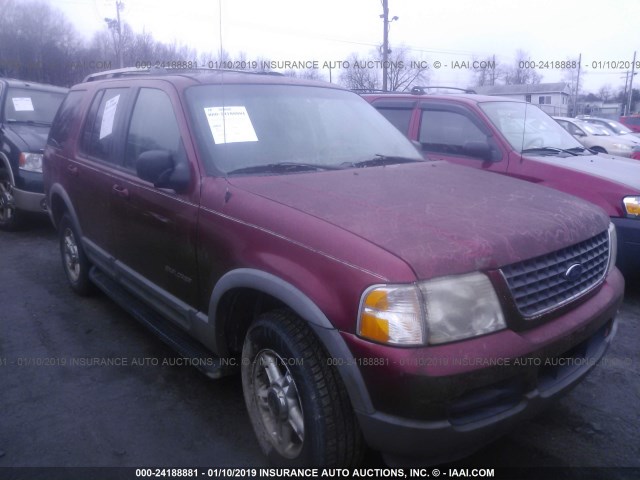 1FMZU73E82UA67691 - 2002 FORD EXPLORER XLT BURGUNDY photo 1